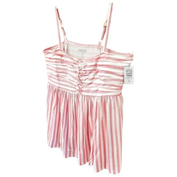 NEW TORRID Plus Size super Soft V-Neck Twisted Front Babydoll Tank Top 2X - Picture 4 of 14